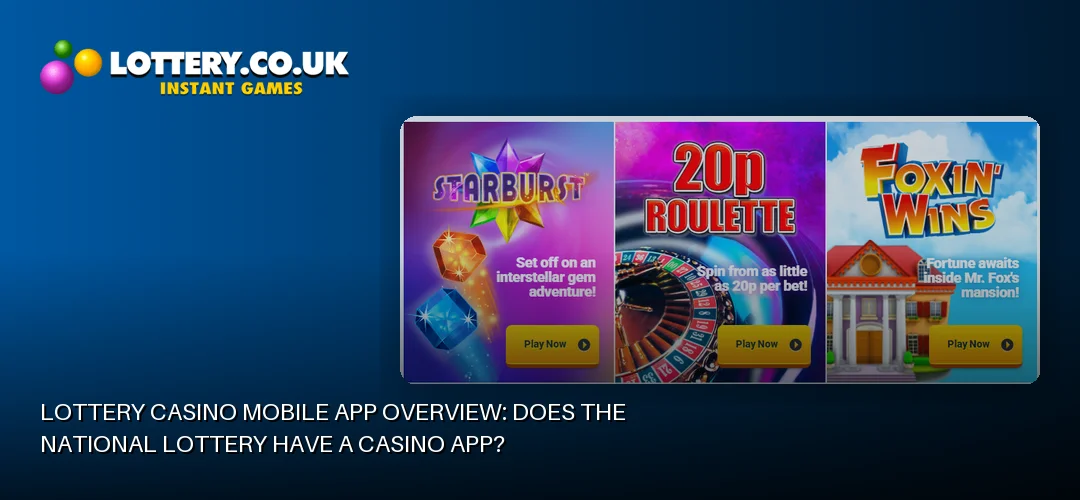Lottery casino promotional banner